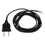 Aansluitsnoer met Euro Stekker Zwart 200cm 2x0.75mm2