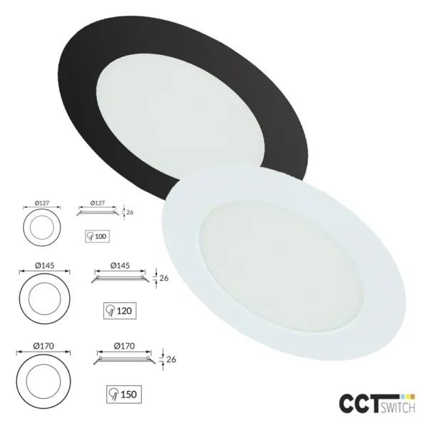 Wafel Led Downlight CCT